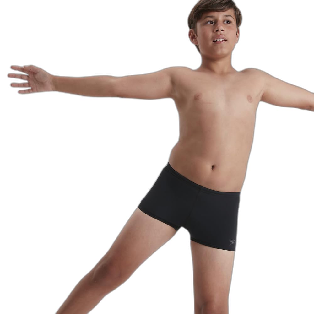 Speedo Boys' ECO Endurance+, Black, Years 9-10