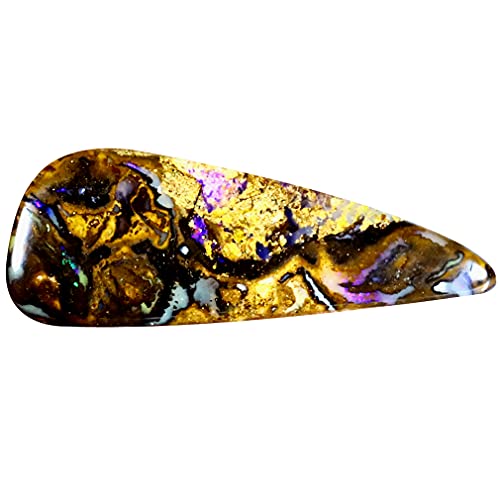 Opale Boulder naturelle de Koroit 6.34 ct, une pierre précieuse haut de gamme pour haute joaillerie