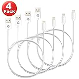 ESK (TM) 4 Pack Certified 8 Pin Lightning to USB Cable (3 Feet / I Meter)