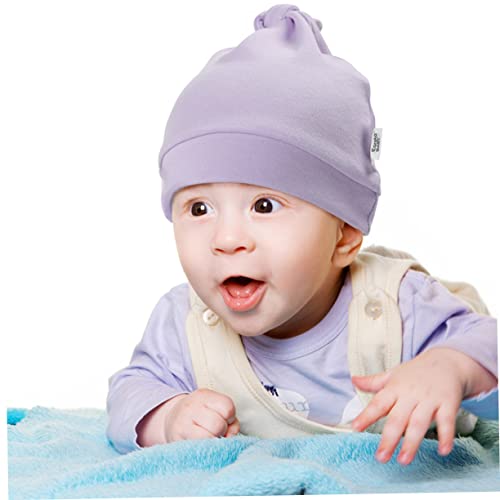FRCOLOR 3Pcs Newborn Cotton Hats Breathable and Elastic Beanie Caps for Boys for Boy Girl and for Delicate Skin3