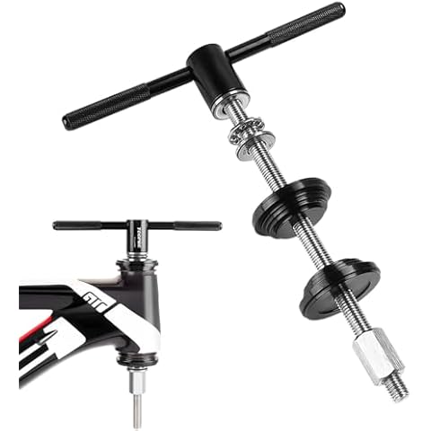 GOLDEAL Bike Headset Cup and Bottom Bracket Press Installation Tool,Head Parts Press-in Tool,BB Tool,for BB73 BB86 BB30 BB91 BB92 PF30 and More,Bicycle Repair Tool (Black) Cover
