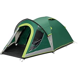 Coleman Tent Kobuk Valley 3/4 Plus,3/4 Man Tent Blackout Bedroom Technology, Festival Essential, 1 Bedroom Family Dome Tent, 100% Waterproof Camping Tent Sewn in groundsheet