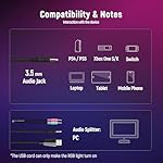 Gaming Headset for PC, Ps4, Ps5, Xbox Headset with 7.1 Surround Sound, Gaming Headphones with Noise Cancelling Mic, Over Ear Headphones for Switch, GEM Box, Atari 2600 System, Sega Game Gear - Image 5