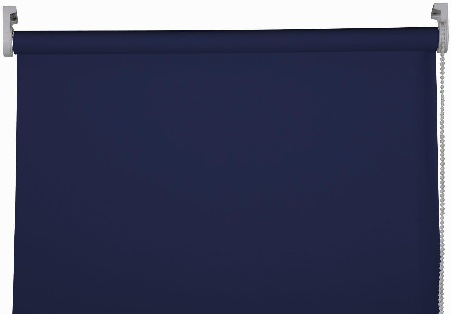 Apex Furnishings Navy Blue Blackout roller blinds for windows, Thermal Insulated UV Protection Child Safety Trimmable Easy Fit Home office Window Blinds W 60cm x L 165cm — image 1