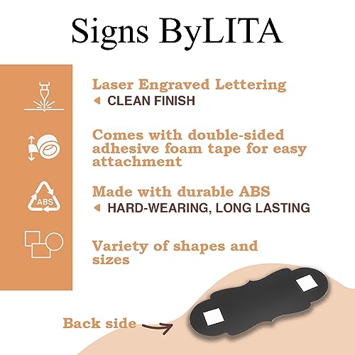 Signs ByLITA Designer Employees Must Wash Hands Before Returning to Work Sign - Durable Material and Easy Installation (Brushed Silver) - Small (10 Pack) by Signs ByLITA - Image 6