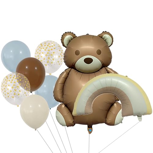 Bär Geburtstag Deko Set, Luftballons Deko Geburtstag Junge Mädchen,...