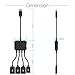 TUSITA Micro USB HUB Adaptor with Power, 3-Port Charging OTG Host Cable Cord Adapter Compatible with Raspberry Pi 2 3 Pi Zero Android Smart Phone Tablet Samsung Galaxy HTC Sony Google LG/Linux