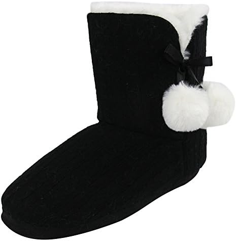 Home SlipperWomen's Soft Fleece Plush Warm Indoor House Slipper Boots Shoes