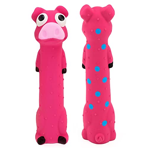 Chiwava 3 Stück 9 Zoll Latex mit Quietscher Dog Toys lang Animal Puppy Quietschen Interaktives Spielen Sortierte Farbe