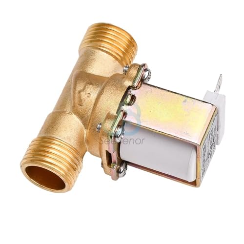 Électrovanne laiton 1/2" 24V NC interrupteur eau air normalement fermé - 4