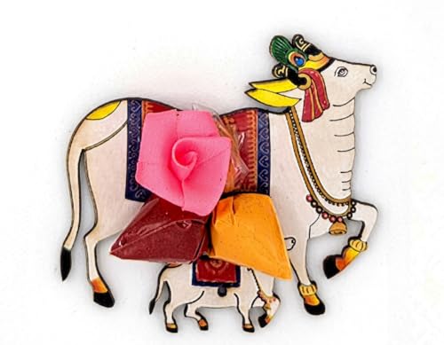 Return Gifts for Pooja - Haldi Kumkum Packets with Cow Figurine - Qty 30 - Pasupu Kumkum Return Gifts - Housewarming Gift Indian - Diwali Dussehra Ganesh Gift- Hindu Gifts for Women - image 6