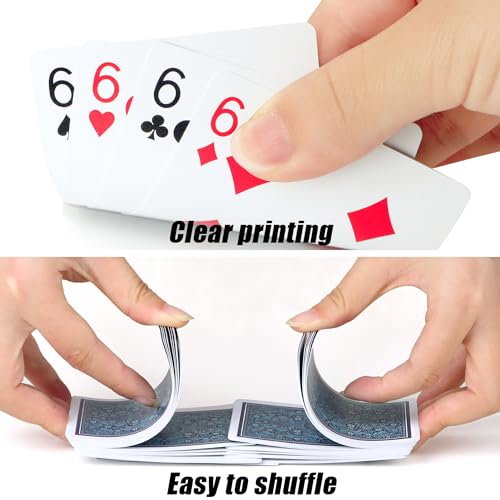 Image of Playing Cards Pack of 2 Standard Playing Cards Designer Professional Poker Cards Deck Playing Cards for Families Card Games Party Texas Holdem Poker Blackjack Euchre Canasta Pinochle Card Game Casino