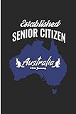 Established Senior Citizen Australia: Australia Senior Citizen note book cover