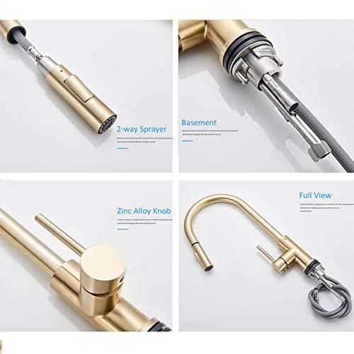 Robinet cuisine tactile fini les mains sales avec douchette - 5