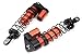 C32425RED Billet Machined Piggyback Shocks (2) for Traxxas 1/10 Maxx 4S