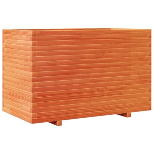Jardinière en bois massif robuste marron de qualité pour extérieur - 2