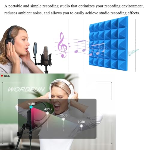 Estudio portátil de grabación vocal, cubierta insonorizada de escritorio, barrera absorbente de sonido para micrófono, cabina de grabación para estudio en casa miniatura 5
