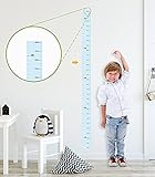 DECOWALL DWL-2018 Height Growth Chart Wall Stickers Wall Decals Peel and Stick Removable Wall Stickers for Kids Nursery Bedroom Living Room
