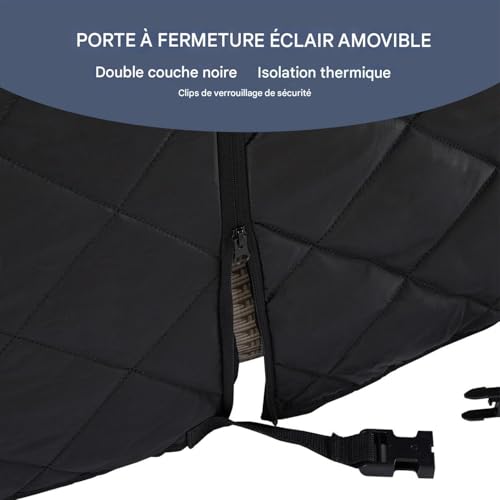 Accessoire piscine et housse de spa gonflable rond de protection d'extérieur - 6