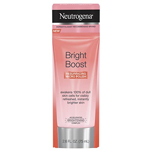 Image of Neutrogena Bright Boost Micro Polish, 3x power than normal scrub, powered by neoglucosamine, 75g & Neutrogena Oil Free Acne Wash For Acne Prone Skin With Salicylic Acid, 175ml