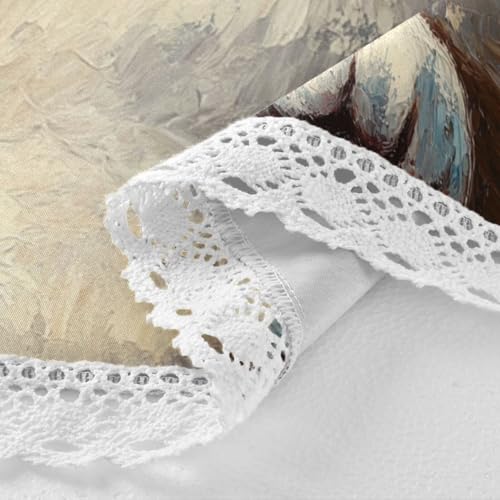 Nappe ronde chat lavable 152 cm pour protéger une table avec élégance - 4
