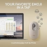 Logitech POP Mouse, Wireless Mouse with Customizable Emojis, SilentTouch Technology, Precision/Speed Scroll, Compact Design, Bluetooth, Multi-Device, OS Compatible - Mist - Image 3