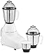 Bajaj GX-8 Mixer Grinder 750W | Mixie For Kitchen With Nutri-Pro Feature | 3 Stainless Steel Mixer Jars | Stainless Steel Grinding Blades | 3-Speed Control | Motor Overload Protector 【White】