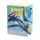 Dragon Shield: Matte – Dual Sky Blue & Silver (100)