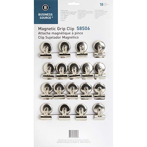 Business Source Magnetic Grip Clips Pack