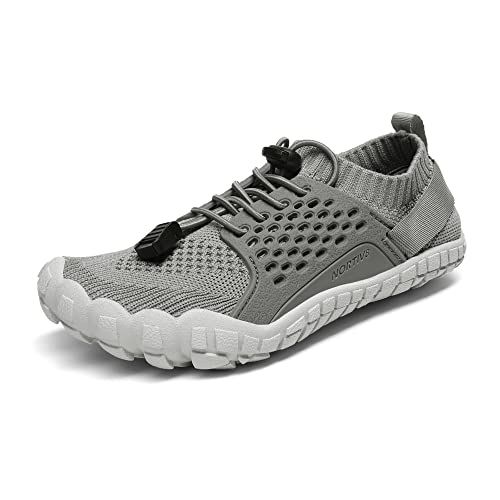 NORTIV 8 Zapatos de Agua para Niños Niñas Secado Rápido Respirable Antideslizante Escarpines Gris Aqua-K2 Talla 31EU/13US Cover