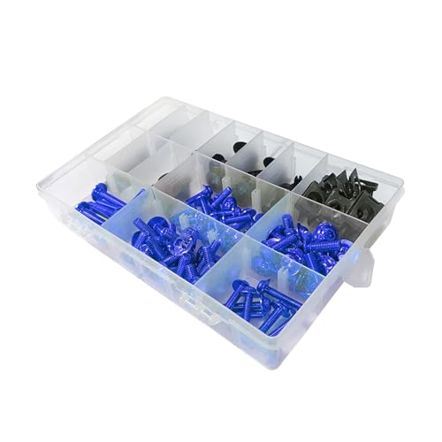 ナットおよびボルトセット Compatible With For NINJA 250 300 For ZX6R/10R/14R For For X300 650 1000 フェアリングボルト ファスナー クリップ ネジキット スペアパーツ対応