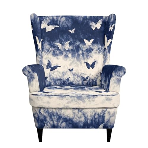 Funda para sillón protector de muebles elástico universal de 2 piezas 2