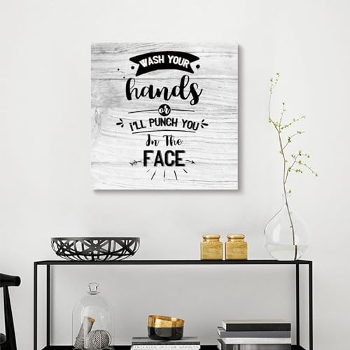 Lienzo con refranes positivos en inglés y diseño moderno listo para colgar en el hogar 5