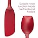 Rachael Ray Tools and Gadgets Lazy Crush & Chop, Flexi Turner, and Scraping Spoon Set / Cooking Utensils - 3 Piece, Red
