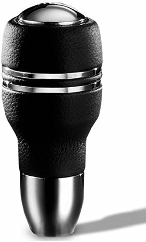 Automatico Shift Knob - Black Leather, Chrome Insert