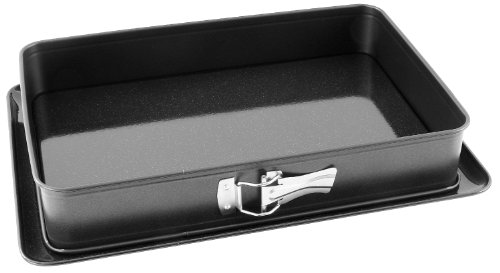 Frieling USA Zenker Rectangular Springform, Enamel Bottom, 15-Inch by 10-Inch