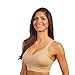 Genie Bra TLC Womens Wireless Bra - Adjustable Seamless Bra, Neutral Color 3 Bra Pack - 38DD/DDD