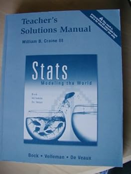 Paperback Stats Modeling the World Teacher's Solutions Manual Book