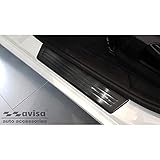 4-piezas Avisa 2/03018 Umbrales Inoxidable Negro Compatible con BMW Serie 1 F40 HB 5-Puertas 2019-\'Special Edition\' -4-Piezas