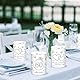 12 Windlicht Tischdeko, Diamantene Hochzeit Deko, Diamantene Hochzeit Geschenk, 60 Hochzeitstag, Geeignet für Teelichter oder Kerzen