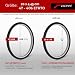 Fincci Fahrradreifen 20 Zoll - Set BMX Reifen 20 x 1.75 Zoll mit Fahrradschlauch 20 Schrader Autoventil Ventil 48 mm, Mantel 47-406 für BMX Kinder Fahrrad, MTB Bike, Dreirad