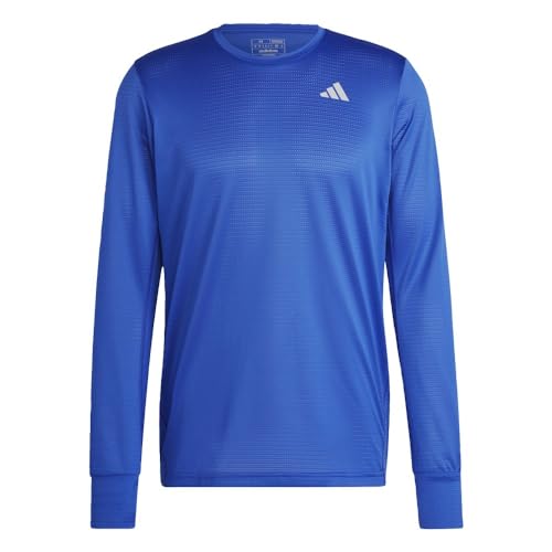 Adidas Men's Own The Run Long-Sleeve T-Shirt, Lucid Blue, S