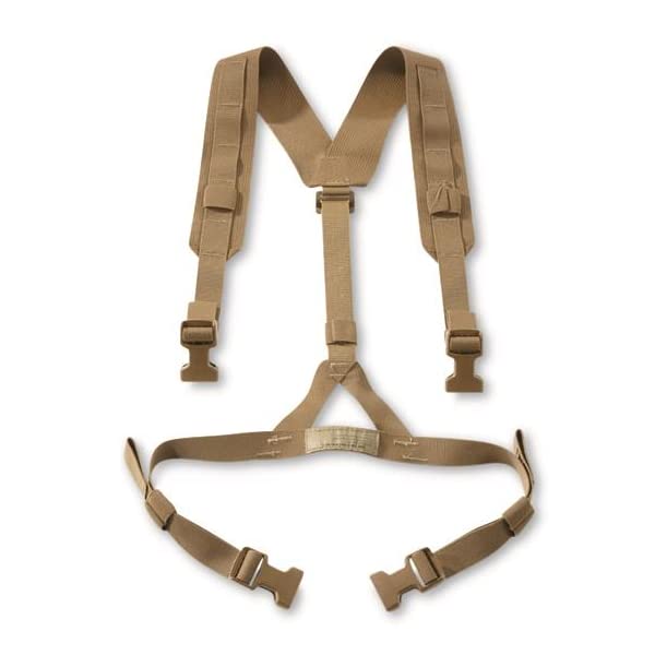 M MCGUIRE GEAR GI USMC Chest Rig Shoulder Harness, Coyote, US Marine Corps Vest Straps, QR Buckles, Made in the USA