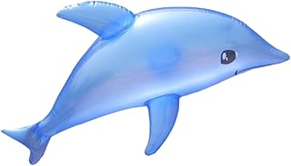 ibasenice Brinquedo De Praia 3 Peças Para Crianças Brinquedos De Banho Explodir Golfinho Inflável Festa De Golfinho Brinquedo De Golfinho Piscina Infantil Azul Tomar Banho Brinquedos De