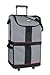 ArtBin 6922SA Tote Express Rolling Bag, Portable Art, Craft & Sewing Storage Organizer Bag with Wheels - Fits Sewing Machine, Gray/Black Poly Canvas
