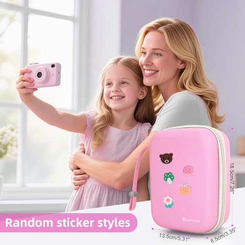 Funda para cámara instantánea infantil ARVOK color rosa miniatura 5
