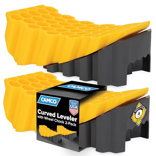 Camco RV Leveler & Wheel Chock 2-Pk
