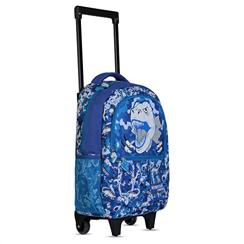 Image of HAMSTER London Dyno Amigoes Trolly Backpack| Dyno Design Trolley Backpack Bag with 4 Wheel | Kids Trolly Backpack for School