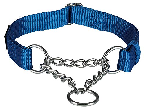 TRIXIE Premium Zug-Stopp Halsband Größe L–XL: Halsumfang 45–70 cm/25 mm in rot - stufenlos verstellbares Hundehalsband für große bis sehr große Hunde, einfacher Verschluss, 202903