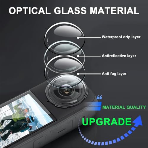 Image of Action Pro Premium Lens Guard Compatible with Insta360 X4 Camera Accessories Scratch-resistant Optical coated High transparency Lens Guard, anti-scratch protectors Knob Mount